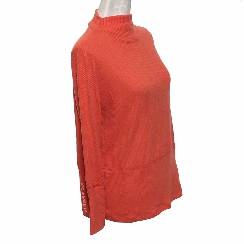 Anthropologie Ribbed Hacci Knit Mockneck Top - Picture 3 of 10